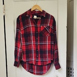 NWT•Red Plaid Buttondown Shirt (M)